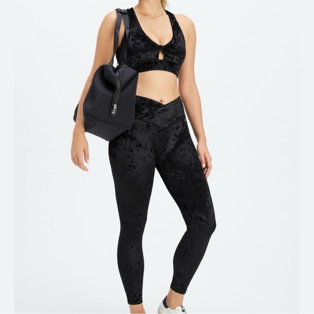 Black Velvet Women's Workout Set